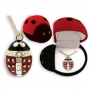 Ladybug Pendant Necklace In Figural Gift Box