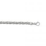 Sterling Silver Plated Mens Necklace - JewelryWeb