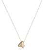 10k Yellow Gold Number 4 Pendant Necklace, 17