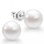 Freeman Jewels Sterling Silver Freshwater Cultured Shell Pearl Earrings Studs