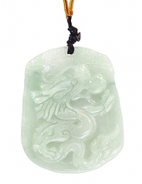 Dahlia Jadeite Certified Grade A Jade Dragon Adjustable Pendant Necklace
