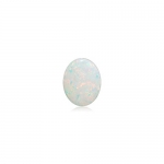 0.28-0.60 Cts of 7x5 mm AA Oval Cabachon Australian White Opal ( 1 pc ) Loose Gemstone