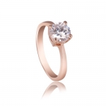 Fashion Plaza 18k Gold Plated Use Swarovski Crystal Engagement Ring R53 Size 6