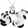 Various Animal Pendants Gift Boxed in a Hinged Animal Figurine Box (Panda Pendant Necklace)