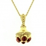 1928 Jewelry Antique Gold & Garnet 34 Locket