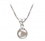 Sally White 9-10mm AA Quality Freshwater 925 Sterling Silver Pearl Pendant