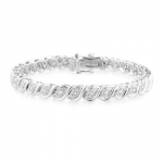 0.50 Carat tw Diamond Tennis Bracelet in Sterling Silver