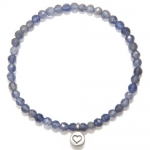 Satya Jewelry Tender Heart Iolite Stretch Bracelet