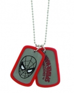 Marvel Comics Spider-Man Double Sided Dog Tag Men's Pendant Necklace