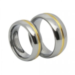 Fashion Matching Two Tone Lovers Gold Groove Inset Tungsten Carbide Rings 8mm (Size 8, 9, 10, 11, 12) His & 6mm (Size 6, 7, 8) Hers Set Aniversary/engagement/wedding Bands. Please E-mail Sizes