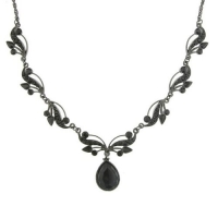 1928 Jewelry Black Label Vine Teardrop Necklace