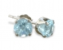 1 1/3ct Aquamarine Stud Earrings