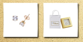 Kids Gold Jewelry Source 14k gold genuine 3mm white topaz april birthstone children's earrings