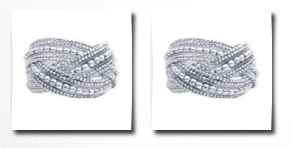 Zad Jewelry zadthickbraidedsilverbeadedcuffbracelet