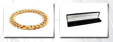 Tioneer gold plated curb bracelet 8.25