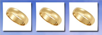 Oxford Ivy men's 14k yellow gold 6mm traditional plain wedding band (available ring sizes 7-12 1/2) size 7